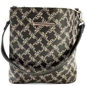 French Connection Monogram Crossbody Purse-Logo Print-Chic Everyday Bag Y2K 2000